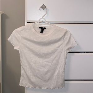 White short sleeve top